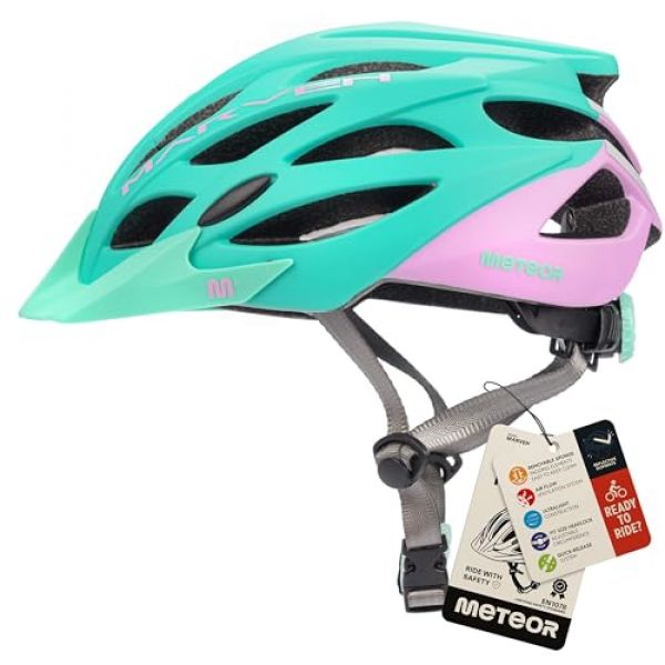 Bunter Fahrradhelm für Damen